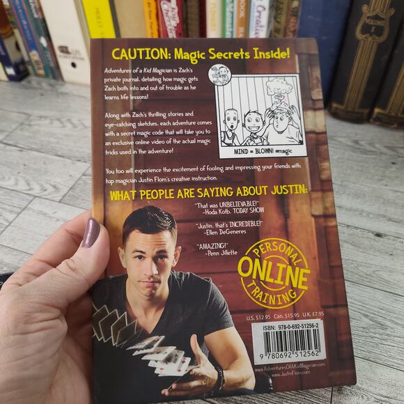 ADVENTURES OF A‎ KID MAGICIAN Justin Flom Scott Judy Flom Hardcover Kids Book - Picture 5 of 10